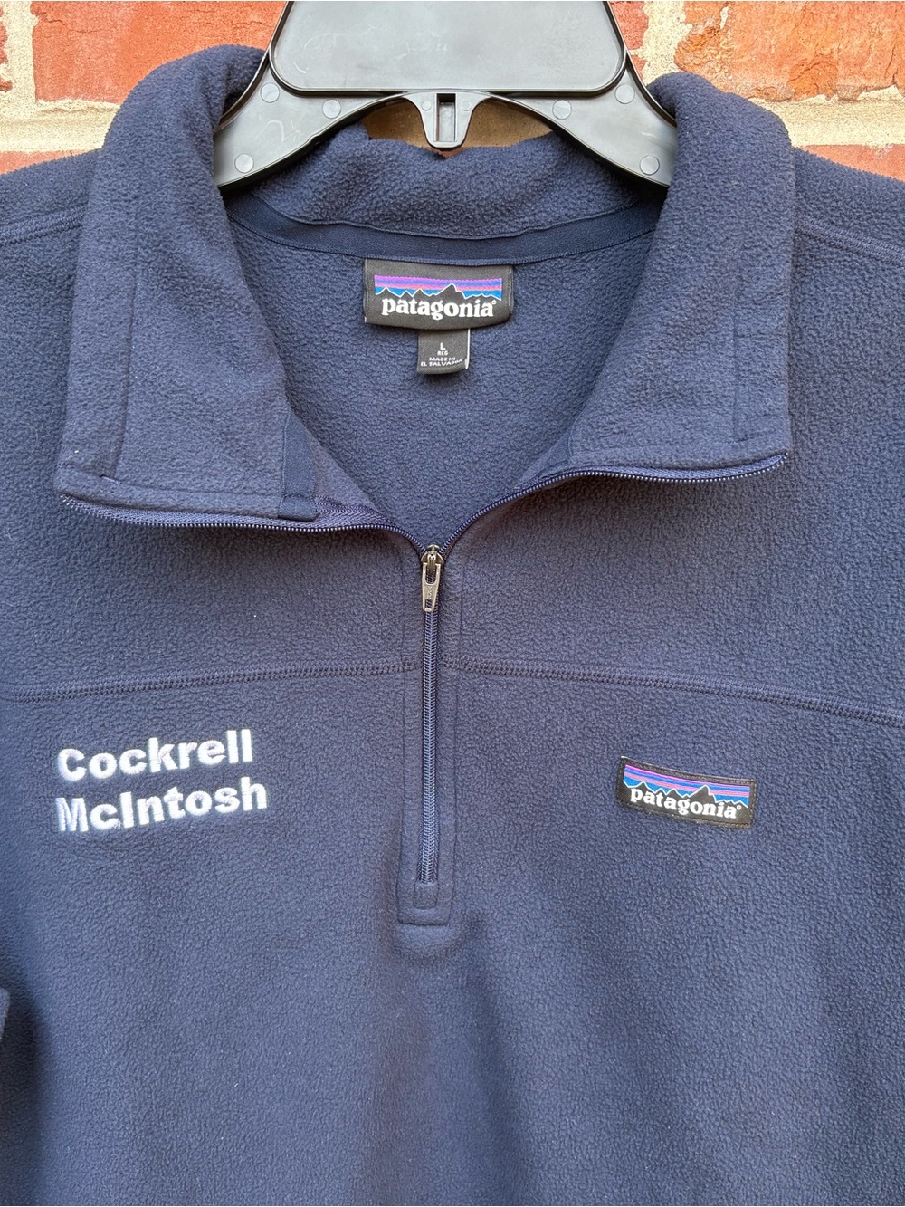 Patagonia Men’s Navy Blue Quarter-Zip Fleece Pullover-Like New